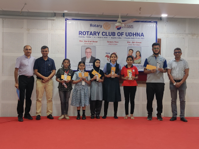 Inter School Elocution Competetion with Rotary Club of Udhna